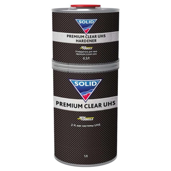 Лак SOLID PRO PREMIUM CLEAR UHS (1000+500мл) 2K системы UHS (в комплекте с отвердителем) 522.1500