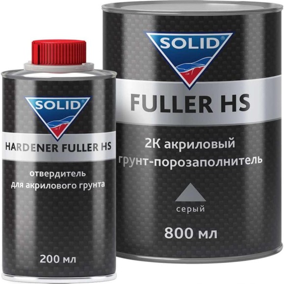 Грунт-наполнитель SOLID PROF FULLER HS GREY (800+200 мл) 4+1, цвет: серый (в комплекте с отвердителем) 531.8021.01 Грунт-наполнитель SOLID PROF FULLER HS GREY (800+200 мл) 4+1, цвет: серый (в комплекте с отвердителем) 531.8021.01