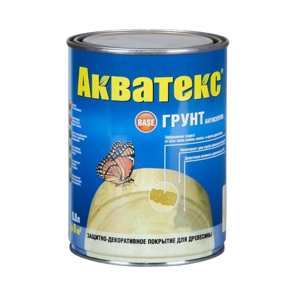 Грунт-антисептик Акватекс 0,8 л. 6 14036 Грунт-антисептик Акватекс 0,8 л. 6 14036