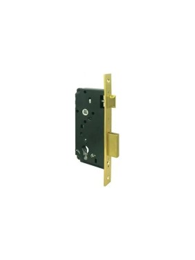 Замок врезной цилиндровый CISA 2 оборота, 1 плоский ригель, защелка 1.5C110.50.0