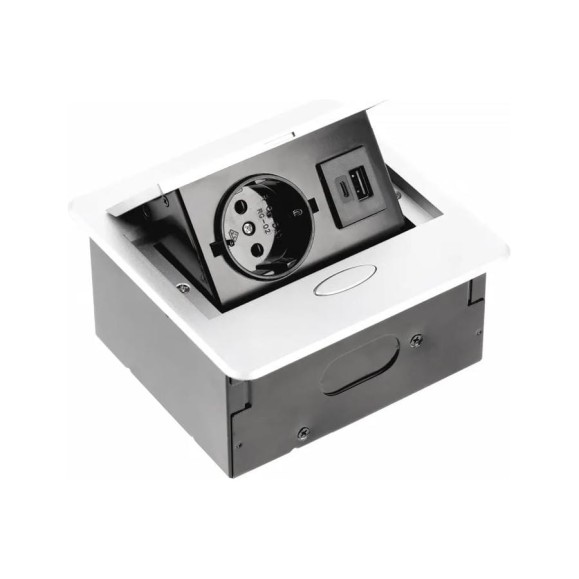 Розетка врезная GTV AVARO (Schuko), 2xUSB (A+C), белый, с проводом 1.5 метра AE-PB1SAVA-10N Розетка врезная GTV AVARO (Schuko), 2xUSB (A+C), белый, с проводом 1.5 метра AE-PB1SAVA-10N