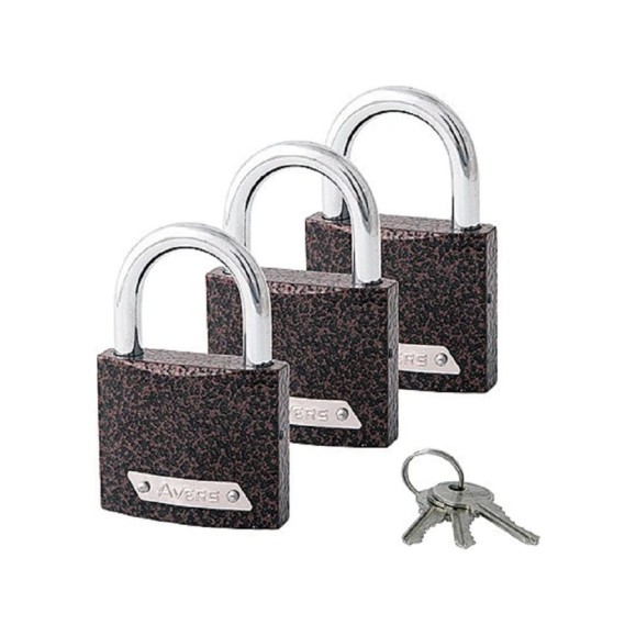Замки навесные AVERS PD-01-50-Blister (3Locks+3Keys) 00030919 Замки навесные AVERS PD-01-50-Blister (3Locks+3Keys) 00030919