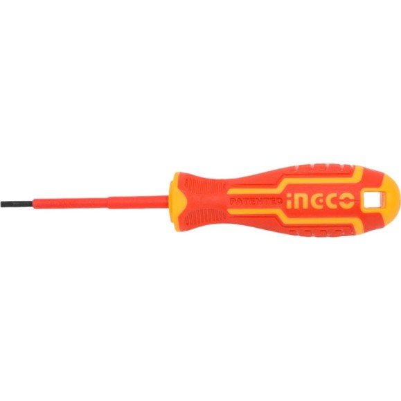 Диэлектрическая плоская отвертка INGCO SL3x75 мм HISD813075