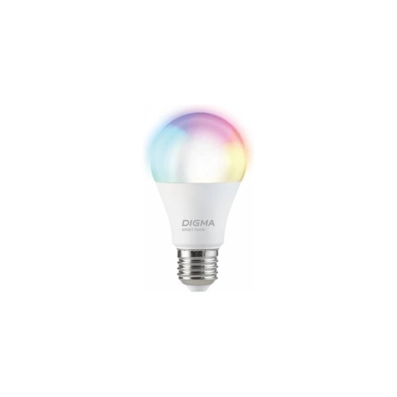 Умная лампа DIGMA Digma DiLight N1 E27 9Вт 800lm Wi-Fi (DLE27N1R) 1118521