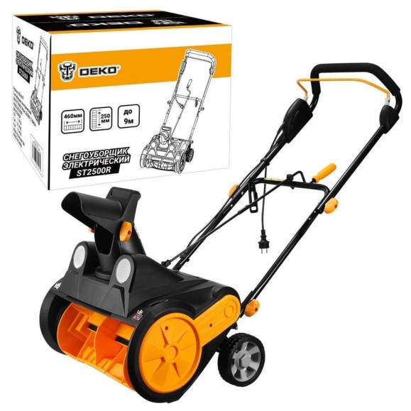 Снегоуборщик электрический DEKO ST2500R, 46см, 2500 Вт, 2 фары 083-4447 Снегоуборщик электрический DEKO ST2500R, 46см, 2500 Вт, 2 фары 083-4447