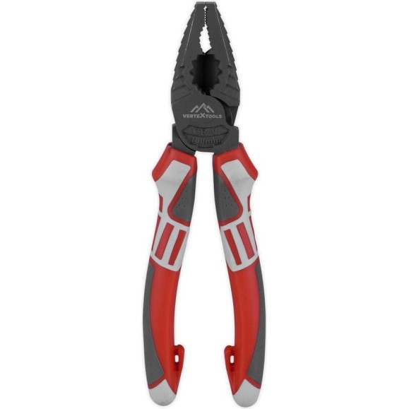Пассатижи vertextools TEFLON PRO трехкомпонентная рукоятка, 180 мм 4100-180