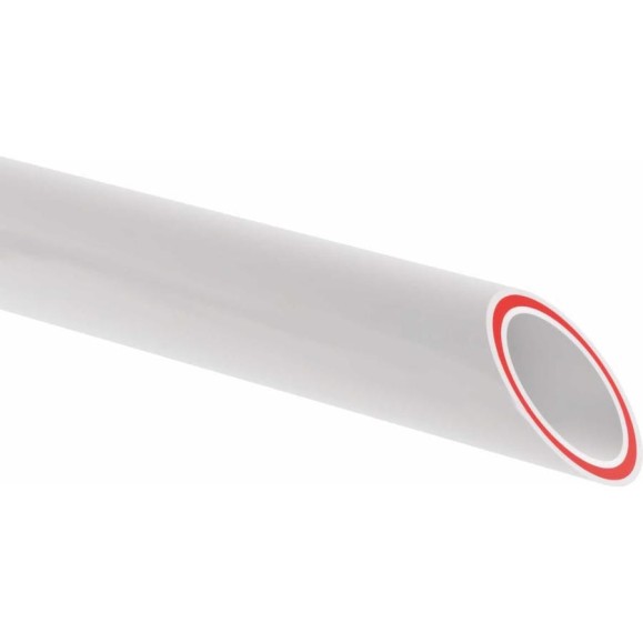 Армированная стекловолокном труба SLT AQUA PP-R/ PP-R-GF/ PP-R D63x8,6 SDR7,4 4 м SLTPGF76320