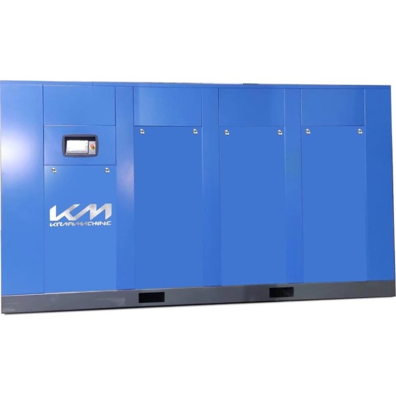 Винтовой электрический маслозаполненный компрессор KRAFTMACHINE KM220-10пВ (IP54, серия АВ, ЧРП) KMMV220100PB55IJHAB