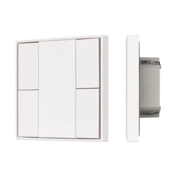 Кнопочная панель INTELLIGENT ARLIGHT KNX-301-22-4-SH-IN White IARL, IP20 Пластик, 1шт 037722