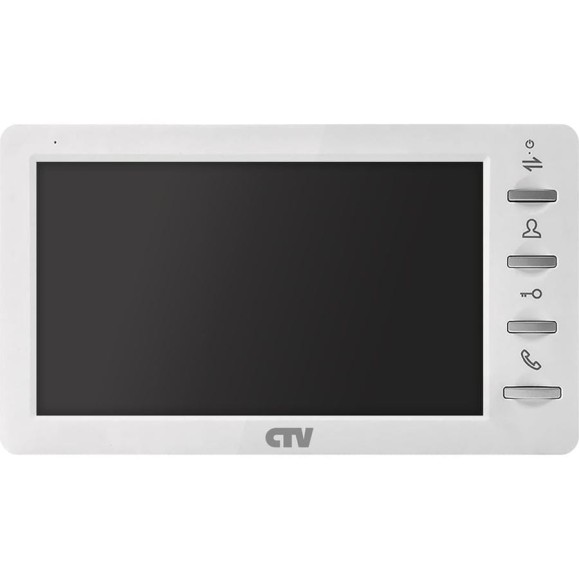 Монитор видеодомофона с кнопочным управлением CTV -M1701 Plus W, встроенный автоответчик, функция фоторамки и часов, адресный интерком, белый 10-0000540 Монитор видеодомофона с кнопочным управлением CTV -M1701 Plus W, встроенный автоответчик, функция фоторамки и часов, адресный интерком, белый 10-0000540