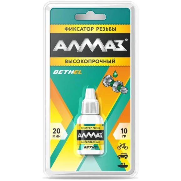 Фиксатор резьбы Алмаз высокопрочный, 10 г AG-546