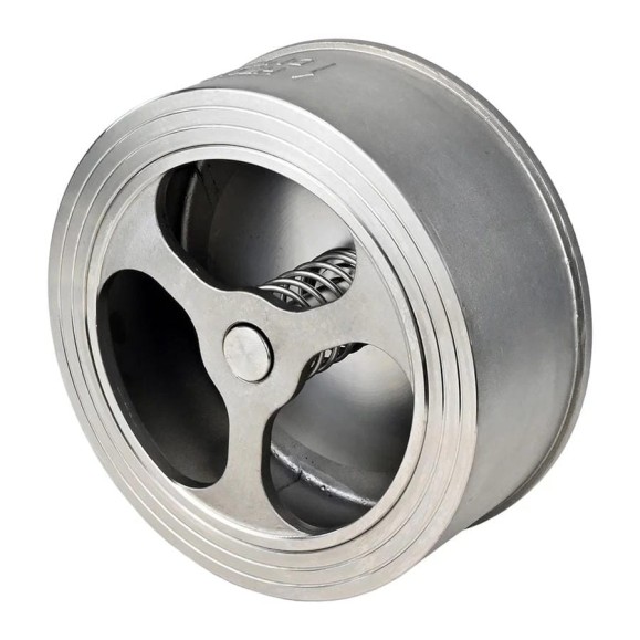 Клапан обратный пружинный DN.ru MV-53 Ду80 Ру40 межфланцевый, нержавеющая сталь SS316 D100-03395 Клапан обратный пружинный DN.ru MV-53 Ду80 Ру40 межфланцевый, нержавеющая сталь SS316 D100-03395