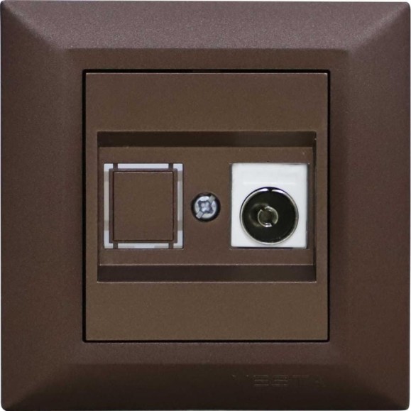 Розетка Metronex Electric Рим Шоколад для TV FRZTV010101TKR Розетка Metronex Electric Рим Шоколад для TV FRZTV010101TKR