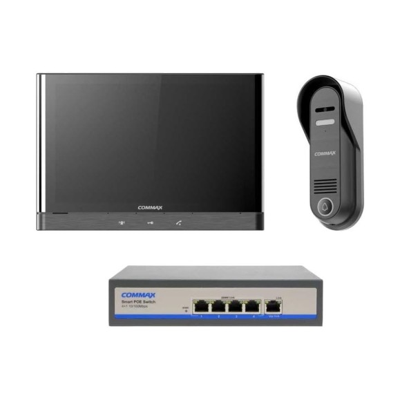 IP Комплект видеодомофона,вызывной панели и коммутатора COMMAX CIOT-1000Y/D20P/H4L2 CIOT-1000Y/CIOT-D20P/CIOT-H4L2 IP Комплект видеодомофона,вызывной панели и коммутатора COMMAX CIOT-1000Y/D20P/H4L2 CIOT-1000Y/CIOT-D20P/CIOT-H4L2