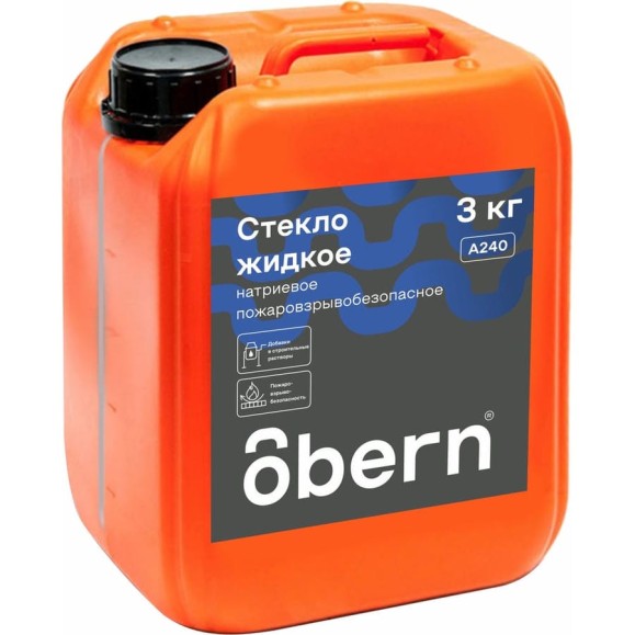 Жидкое стекло Obern 3 кг 19041
