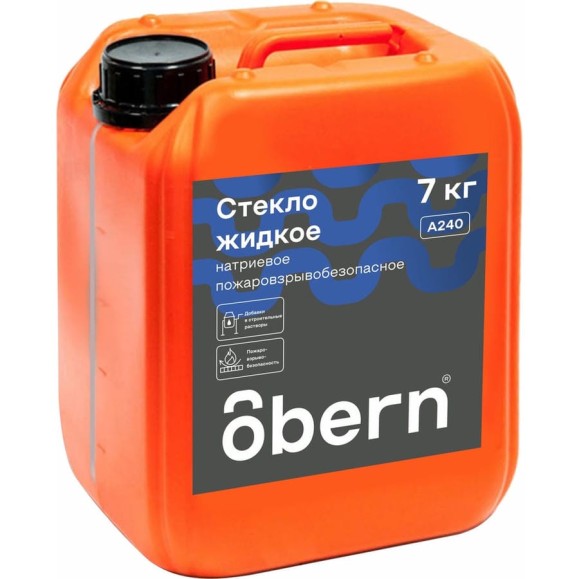 Жидкое стекло Obern 7 кг 13469