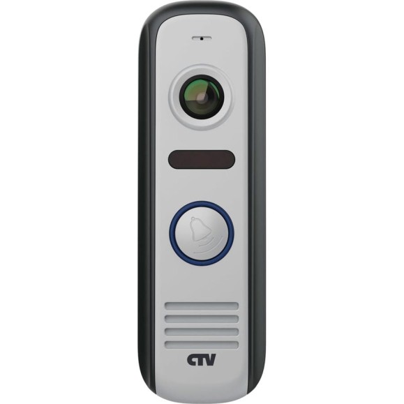Вызывная панель для цветного видеодомофона CTV -D4000 S S, встроенный блок управления замком (БУЗ), разрешение Full HD, цвет серый 10-0000613