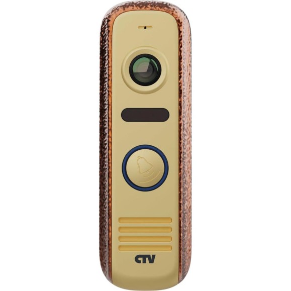 Вызывная панель для цветного видеодомофона CTV -D4000 S BA, встроенный блок управления замком (БУЗ), разрешение Full HD, цвет бронза антик 10-0000610