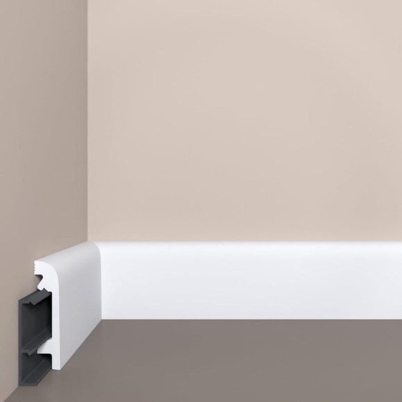 Плинтус напольный с монтажной планкой bello deco XPS П16 (80x15) 00-00108102