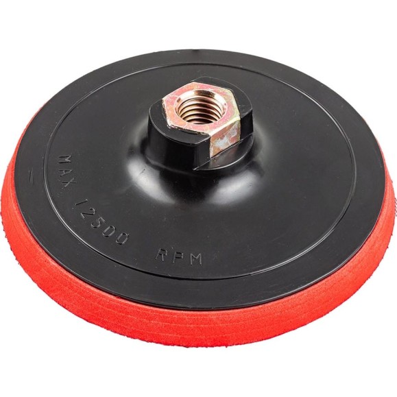Тарелка опорная с Velcro фиксацией для УШМ 125 мм, М14 под ключ Forsage F-PSD125E(49668)