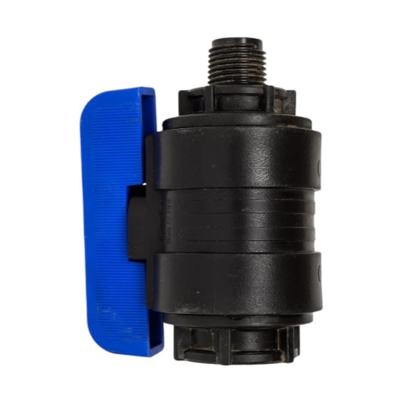 Компрессионный шаровой кран VALFEX ПНД НР/ВН резьба разборный 1/2"-3/4"Ду20 1210020012034