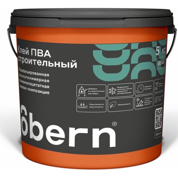 Строительный клей ПВА Obern 5 кг 13467