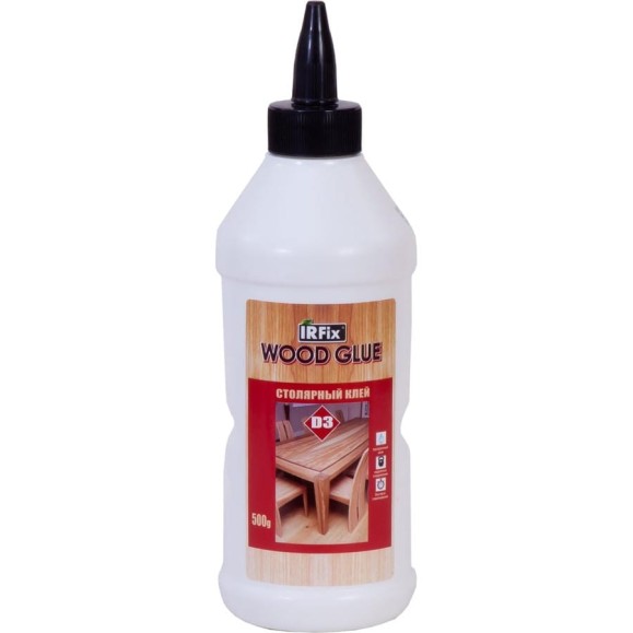 Столярный клей IRFIX WOOD GLUE D3 500 гр 20075 Столярный клей IRFIX WOOD GLUE D3 500 гр 20075