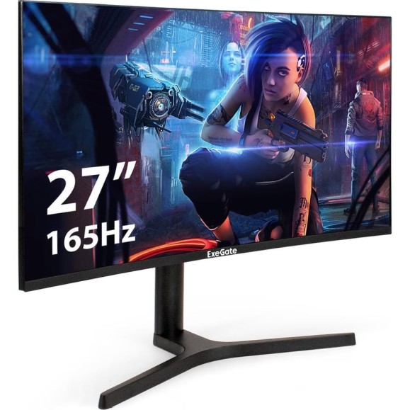 Монитор ExeGate изогнутый игровой 165 Гц 27" Combat EV2707C VA Curved R1500 LED Grade A+, 1920x1080 165Гц, 250cd/m2, 3000:1, 178/178, 1ms, Speakers, HDMI2. 296974 Монитор ExeGate изогнутый игровой 165 Гц 27" Combat EV2707C VA Curved R1500 LED Grade A+, 1920x1080 165Гц, 250cd/m2, 3000:1, 178/178, 1ms, Speakers, HDMI2. 296974