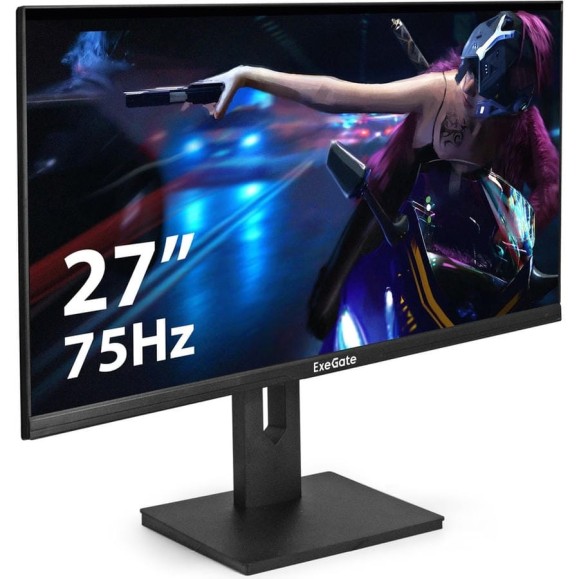 Монитор игровой ExeGate 165 Гц 27" Combat EG2707C IPS LED Grade A+, FHD, 1920x1080 165Гц, 16:9, 250cd/m2, 1000:1, 178/178, 1ms, Speakers, HDMI2.0, DisplayP 296975