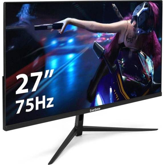 Монитор безрамочный ExeGate с внутренним БП и аудио выходом 27" SmartView EP2700A IPS LED Grade A+, FHD, 1920x1080 75Гц, 16:9, 250cd/m2, 1000:1, 178/178, 5 295530
