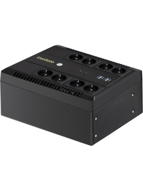 ИБП ExeGate NEO NNB-600.LED.AVR.8SH.CH 600VA/360W, LED, AVR, 8 Schuko, 4 USB-порта для зарядки, Black 293853