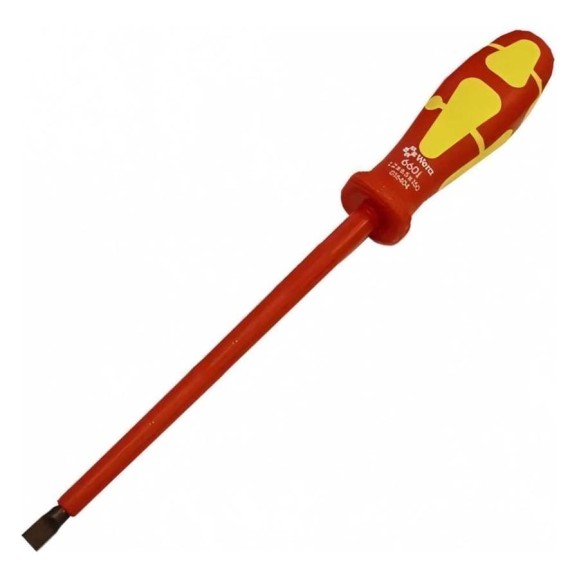 Диэлектрическая шлицевая отвертка WERA 600 i SL VDE Kraftkant Classic 1.2 x 6.5 x 150 мм WE-016404