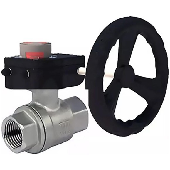 Кран шаровой DN.ru КШМП.316.230-ISO Ду50 Ру63 с редуктором HGB-1 D160-14357