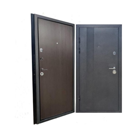 Входная дверь ООО ВДК Фортис Black LS-78 Черный шелк/МДФ Венге 960*2050 левая ДМ87