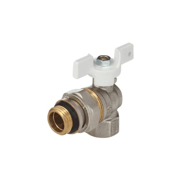 Кран шаровой латунный Aquasfera 1128 Standard никелированный, Ду15, Ру40, муфта/американка, полнопроходной, угловой, бабочка 1128-01 107-8066 Кран шаровой латунный Aquasfera 1128 Standard никелированный, Ду15, Ру40, муфта/американка, полнопроходной, угловой, бабочка 1128-01 107-8066