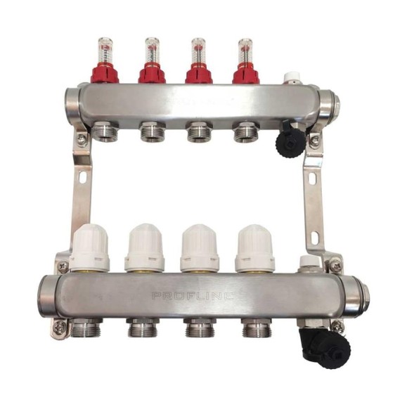 Коллекторный блок с расходомерами PROFLINE 4 выходов 1x3/4 УТ-00049410