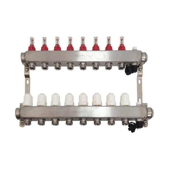 Коллекторный блок с расходомерами PROFLINE 8 выходов 1x3/4 УТ-00049413
