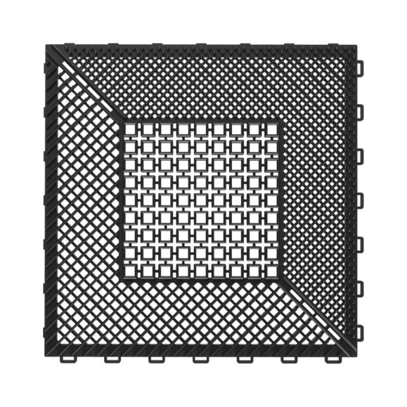 Покрытие грязезащитное модульное PALITRA TECHNOLOGY тип 1, чёрный 51959-1-B