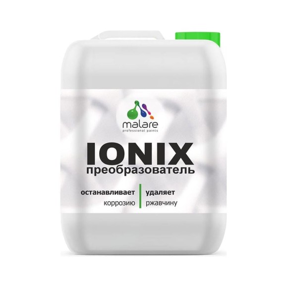 Преобразователь ржавчины с ионами цинка IONIX для авто/ удалитель ржавчины с металла универсальный MALARE 5 л. ПРРЖПР0500