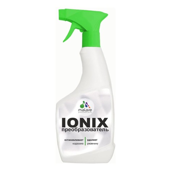 Преобразователь ржавчины с ионами цинка IONIX для авто/ удалитель ржавчины с металла универсальный MALARE 500 мл ПРРЖПР0050 Преобразователь ржавчины с ионами цинка IONIX для авто/ удалитель ржавчины с металла универсальный MALARE 500 мл ПРРЖПР0050