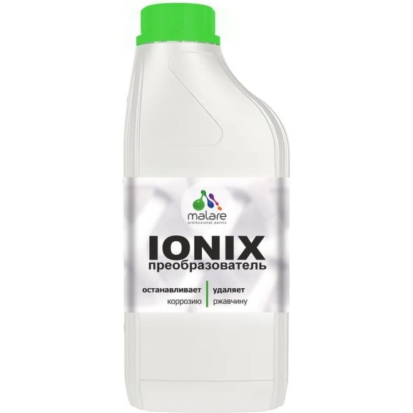 Преобразователь ржавчины с ионами цинка IONIX для авто/ удалитель ржавчины с металла универсальный MALARE 1 л. ПРРЖПР0100 Преобразователь ржавчины с ионами цинка IONIX для авто/ удалитель ржавчины с металла универсальный MALARE 1 л. ПРРЖПР0100