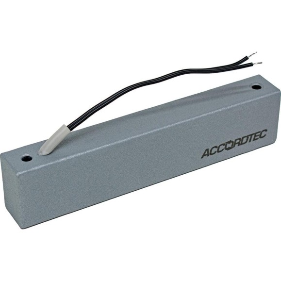 Электромагнитный замок ACCORDTEC ML-180K с уголком, цвет Серебряный металлик AT-15309