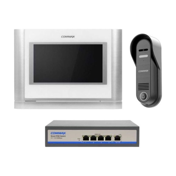 IP Комплект видеодомофона, вызывной панели и коммутатора COMMAX CIOT-700M2/D20P/H4L2 CIOT-700M2/CIOT-D20P/CIOT-H4L2 IP Комплект видеодомофона, вызывной панели и коммутатора COMMAX CIOT-700M2/D20P/H4L2 CIOT-700M2/CIOT-D20P/CIOT-H4L2
