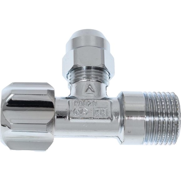 Угловой вентиль с металлической розеткой GROHE 1/2"x3/8", 1 шт. 22018000