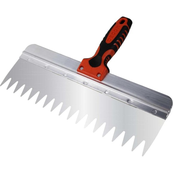 Шпатель DECOR 350 мм, зуб 20x27 мм, 0.5 мм 320-7350 11613635 Шпатель DECOR 350 мм, зуб 20x27 мм, 0.5 мм 320-7350 11613635