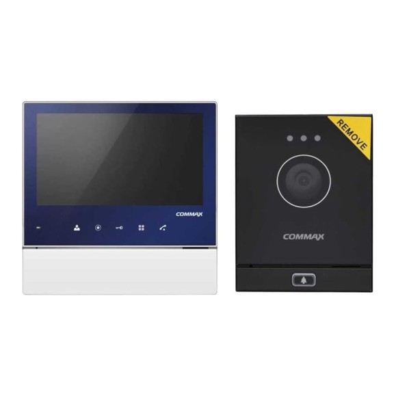 Комплект видеодомофона и вызывной панели COMMAX CDV-70H2(синий)/DRC-41M(темно-серый) Комплект видеодомофона и вызывной панели COMMAX CDV-70H2(синий)/DRC-41M(темно-серый)