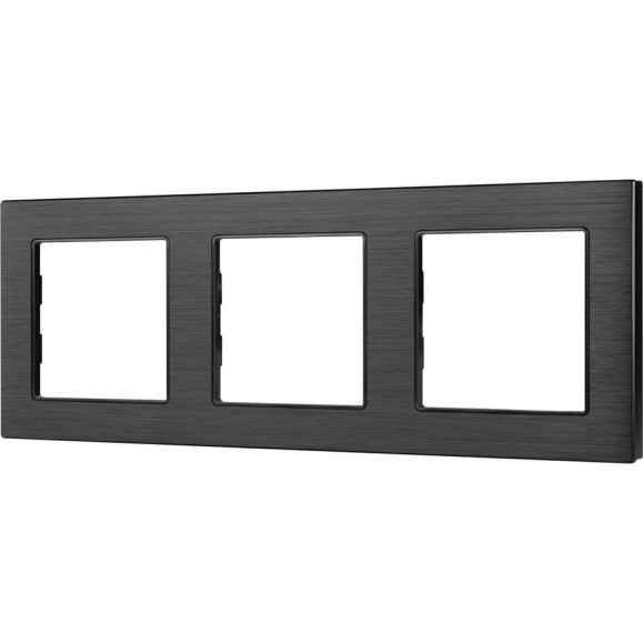 Рамка Arlight алюминиевая FRM-PRESTO-ALS-3-BK 1шт 043857