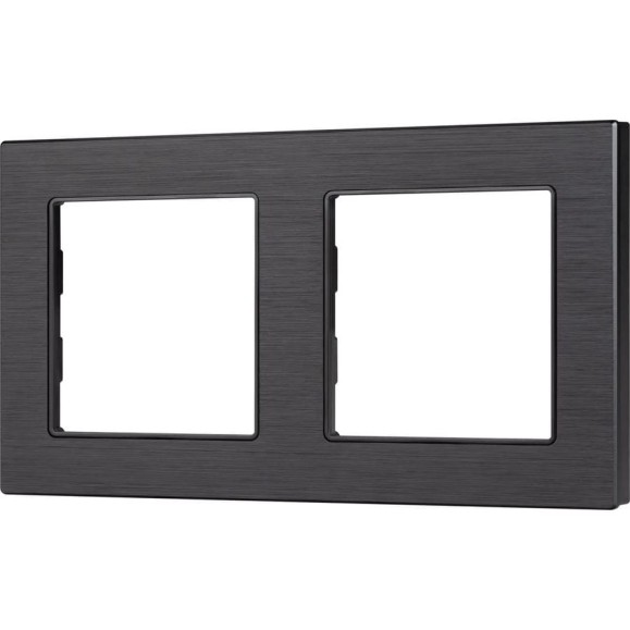 Рамка Arlight алюминиевая FRM-PRESTO-ALS-2-BK 1шт 043855