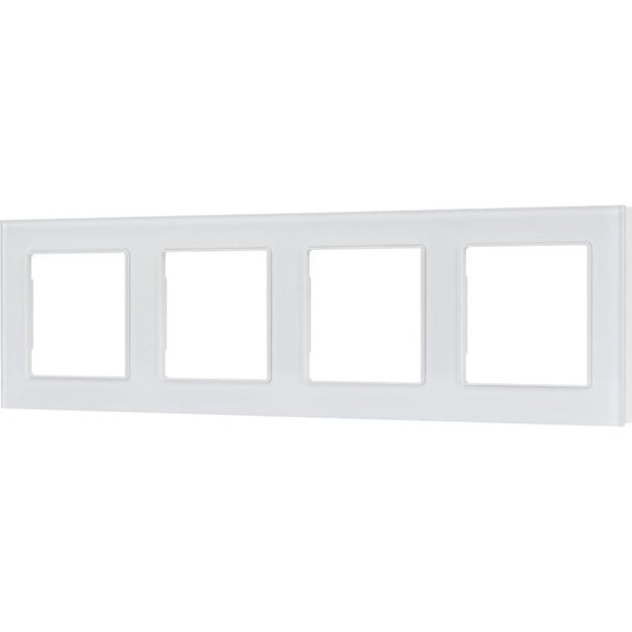 Рамка Arlight стеклянная FRM-GLARE-GS-4-WH 1шт 043802 Рамка Arlight стеклянная FRM-GLARE-GS-4-WH 1шт 043802