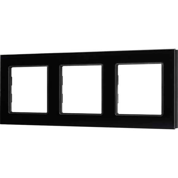Рамка Arlight стеклянная FRM-GLARE-GS-3-BK 1шт 043800 Рамка Arlight стеклянная FRM-GLARE-GS-3-BK 1шт 043800
